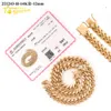 Luxe gewoon ontwerp Hip Hop op maat gemaakt 12 mm 231G vaste gouden sieraden 14K Cubaanse linkketen