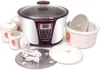 4 وعاء سيرياميك كهربائي الحساء DGD33-32EG-4-in-1 متعدد المطبخ مع وعاء رئيسي 3.2 لتر و 3 أواني صغيرة إضافية للطبخ متعدد الاستخدامات