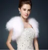 Scarves Ostrich Feathers Bolero Shrugh WaistCoat Vintage Marabou Feather Shrug Stole Bridal Accessories Dress Evening Cape S695000209