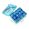 Decorative Flowers 12pcs Scented Soap Rose Artificial Fragrant Petals Flower Square Shaped Gift Box Wedding Decor Valentine Day For