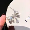Designer Jewelry Luxury Graf Bracelet Pendant Necklace V Golden Phantom Bow Droplet Zirconia Diamond Womens Full Diamond Atmosphere Collar Chain Jewelry