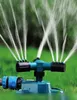 Vattenutrustning trädgård automatisk gräs gräsmatta 360 grader tre armvattensprutning roterande munstyckssystem leveranser2551770