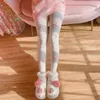 Women Socks 2024 Autumn And Winter Girls' Korean Style Versatile Leggings Bow Pearl Slimming Outside Wear Pantyhose Tights For