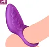 MQForU Penis Delay Ring Vibrators for Men Women Sex Toys Clitoris Massager Toy Adult Erotic Toy Ally Dildor Dildo Rings Y181492114