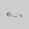 Полосы Rings Retro Mens Black Zircon Rssquare Crystal маленький каменный свадебный серебряный обручальный кольцо J240429