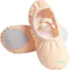 Sandaler Girls Ballet Shoes Canvas Soft Sole Dance Slippers Children Practice Ballerina Woman