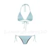 Dames bikini veter bikini's tweedelig 3 kleuren split zwempakken klassieke letters badmode strand luxe badpakken maat s-xl op voorraad