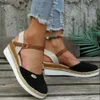 Plateforme pour chaussures Designer Summer Gladiator Wedge Women Sandals Femme Talons plus taille Sandalias Mujer 240428 30 PLATM