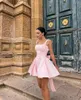Sıradan Elbiseler Zarif Şık Akşam Partisi Gowns Kadınlar için Düz Renk Strappy Mini Etek High Cand Bodysuit Sırtsız Kısa Elbise 2024
