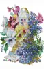 Padrões promocionais de flores de ponto cruzado de bordado de tecido de tecido de costura artesanato pintura de agulha pintura de agulha artes de parede artesanal 5252025