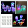 Weingläser leuchten LED -Tassen Automatisch blinkende Trinkbecher Farbwechseln Bier Whisky Becher S Bar Club Party Supplies