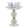 Bandlers Crystal Lotus Solder 4,72 'Dia Stand Party Decor Centrepieces coloré