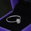 Anillos de clúster 2024 Classic S925 Spiral para mujer joya fina coreana Boda para bodas Luxurious Finger Set Accesorios de lujo