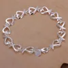 Chaîne 925 Bracelet en argent sterling pour le mariage Lady Lovely Noble Beautiful Bielry Fashion Beau bracelet chaud cadeau