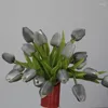 Dekorativa blommor 10 st Bouquet Tulpan Artificial Bridal Holding For Home Decoration Parties Wedding Pography