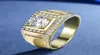 Origineel echte hoogwaardige 925 Silveryellow goud vulling bruiloft verloving sieraden man039s ring hele mj5224619