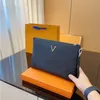 Louls Vutt 23SS Purse Luxury's 29cm portefeuilles Koppeling Classic Toileth Gentleman Designers Kit Bag Pocket Heren Wallet Coin Travel Long