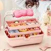 Multi-layer Hairpin Organizer Cute Girl Jewelry Case Head Rope Headband Display Rack Childrens Hair Accessories Storage Box 240430