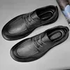 Casual Shoes Fashion Classic Men's Pierwotna skórzana koronkowa firma Office Business Commuter Bankiet garkiet