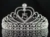 JANEFASHIONS QUINceanera Sweet 15 Vijftien 15e verjaardagsfeestje Coronas de Clear White Oostenrijkse Rhinestone Tiara Crown Y2008073610781