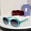 Óculos de sol de designer de luxo para mulheres letra clássica letra ova