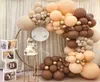 Baby Shower Balloons Garland Coffee Brown Balloon Arch Kit Wedding Birthday Decorations Blush Anniversary Party Decor Supplies F127319201