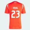 Чили 24/25 Copa America Soccer Jerseys Alexis Vidal 2025 футбольная рубашка национальной команды дома Red Away White Men Kids Kit Camiseta Zamorano Isla Ch Danilo