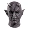 Mephistopheles Demon Horn Mask Cosplay Horror Devil Latex Halloween Halloween Masquerade Carnival Party Props 240430