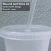 Tumblers 5pcs Bottle d'acqua con cannuccia coperchio 500 ml/700 ml tazza di succo trasparente PP PP StrawWare