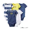 Vêtements Ensemble des Baby-Baby NOUTEUR UNISEX 5pcs / lot pour nourrissons à sauts 100% coton enfants Roupa de Bebe Girls Boys Clothes Drop Lipt Otzne