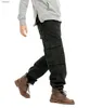 メンズジーンズアイドピーファッションメンズ自転車ジーンズヘビーデューティーマルチデューティ日本語スタイルルーズフィットプラスサイズのカーゴジーンズはスタイリッシュな人々に適していますwx