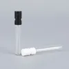 1.5ml 2mlミニコスメティクス1mlトライアルボトルクリアガラス香水個別のボトル小型パックポータブルスプレーボトル240418