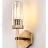 Elegant Brass Wall Sconces with Hexagonal Crystal Shade - Perfect Vanity Lights for Indoor Living Room and Bedroom Decor - Set of 2