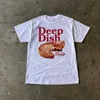 T-shirts masculins rétro harajuku vintage t-shirt surdimensionné Strt Lettres d'été courte Slve T-shirts féminins Hip Hop décontractés y2k