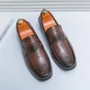 Casual schoenen Handgemaakte mannen Microveiber leren schoen voor plat platform Walking Laafers Ademend rond teen