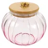 収納ボトルガラスジャーコンテナ小​​さな蓋キャニスター竹の小さな瓶は蜂蜜の恩恵を除きます