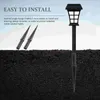 Trädgårdsdekorationer 10 datorer Land Lamp Stakes Ground Walking Stick Road Lights Path Plastic For Outdoor Replacement Solar Lawn Christmas