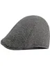 Berets HT3440 pour hommes Béret rayé vintage ivy sboy plafonne plate automne hiver rétro artiste peintre mâle 9850982