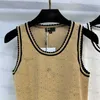 Designer Tshirt pour femmes 2024 début de printemps Nouvel âge réduisant le réservoir de laine en dentelle en dentelle lance en dentelle