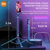 Selfie Monopods Bluetooth Selfie Stick Stick 2,2m Tripod Stick com controle remoto para fotos de selfie em tempo real com luzes de preenchimento wx