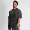 Mäns T-shirts Vanliga Weave Gym klädsel Fitness Wear Overdimensionerade T-shirts Mens Hip-Hop Sweatshirts Lossa kortärmade T-shirts Muskelbyggnad T-shirtsl2405