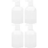 Bouteilles de rangement 4 PCS Shampooing Pump Dispensing conditionners Dispensver Refipillable White Lotion