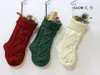 Gepersonaliseerde hoogwaardige gebreide kerstkous cadeauzakken gebreide decoraties Xmas Socking grote decoratieve sokken C0602G097722133