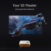 A10 Mini Projector Portable LED Cinema 3D Videoprojector Smart Home Theatre Beamer TV Box für Mobiltelefon 1080p über HD Port 240419