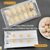 Bottiglie di conservazione per uova di uova frigorifero in plastica 24 organizzatore contenitore Frigo