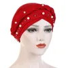 Berets Femmes Cancer Hat Cumio Cap Muslim Braid Head Scarf Turban Wrap Cover Ramadan Hair Loss Islamic Headwear Arab Accessoires