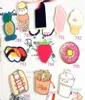 Whole 1pc Harajuku Cute Acrylic Sushi Donuts Cherry Brooch Pin Women Girls Badge Scarf Collar Bag Broche Souvenir Gifts Party5133431