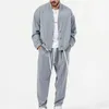 Tracksuits voor heren herfst mode sportkleding set lange mouwen losse broek Amerikaanse stijl retro hatless tweedelig kledingjack