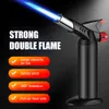 Manufacturer Customized Windproof Jet Flame Butane Without Gas Lighter Refillable Kitchen Bbq Cooking Windproof Jet Flame Torch Lighter