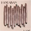 Eye Shadow Handaiyan Matte Eyeshadow Stick Sticks With Sponge Brush Highlighter Metallic Shimmer Easy To Wear Long-Lasting Luxury Make Dhcgd